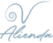 logo azul de alienda